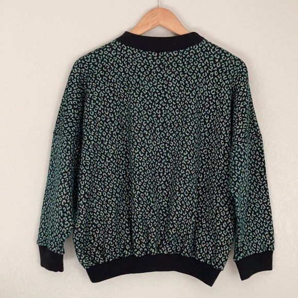 Vintage Leopard Jacquard Sweatshirt - Picture 4 of 6